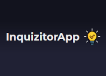 The logo for InquizitorApp: a bright yellow lightbulb with a checkmark inside.